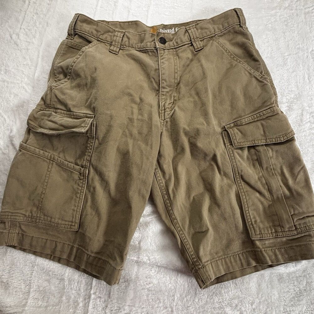 Carhartt Men's Force Relaxed Fit Ripstop Cargo Work Shots Size 32 Tan Bangladesh - Picture 2 of 15